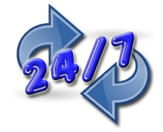 Available 24 hours a day, 7 days a week